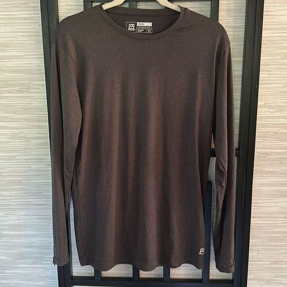 Avalanche gray men's lightweight long sleeve T-shirt size M - Picture 1 of 4